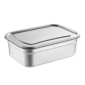 
Thickened stainless steel fresh-keeping box commercial refrigerator sealed lunch box large capacity storage box food box meal bowl