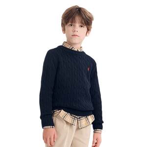 
Polowalk children's clothing boys' sweaters children's sweaters dopamine 2026 autumn and winter new tops parent-child wear