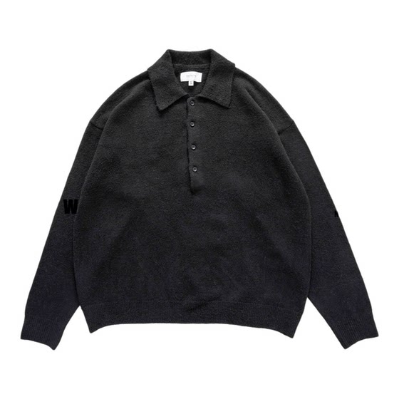 
NOFAITH pullover cardigan wool blended POLO collar sweater men's winter loose knitted sweater casual top