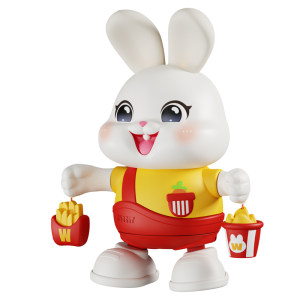 
Singing and dancing little rabbit learning to crawl baby toy 0 to 1 year old baby crawling training looking up and following puzzle