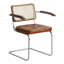 HACOSN Nordic solid wood rattan chair