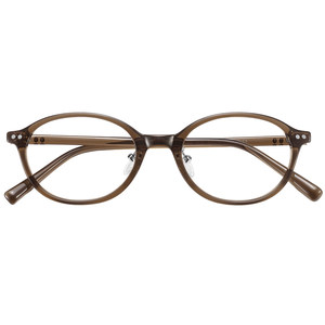 
Mirror sound ultra-light brown nerd glasses frame myopia can be equipped with degree oval small frame small face anti-blue light eye frame