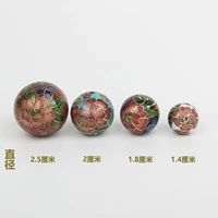 Бусины, украшение-шарик, медное ожерелье с бусинами, эмаль, 14-25мм
