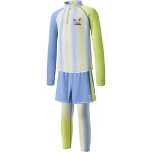 
KK tree children's swimsuit boys and girls baby long-sleeved split swimsuit pants suit soaking in hot spring beach sun protection