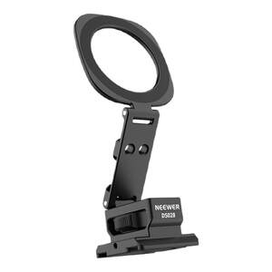 NEEWER magnetic mobile phone holder universal aluminum alloy portable folding pocket storage universal external mobile phone surveillance live broadcast photography vlog tripod accessories two-in-one quick release base