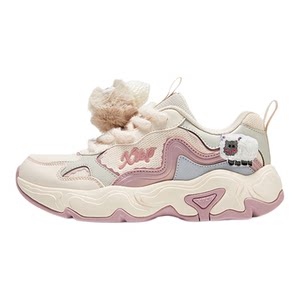 Xtep Children's Shoes Autumn New Children's Sports Shoes Girls' Anti-Slip Wear-resistant Shoes Medium and Large Children's Velcro Casual Shoes