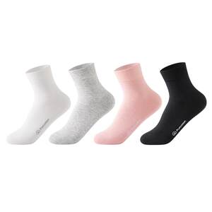 All-cotton era socks for men and women, cotton mid-calf socks, long socks, 4 pairs of pure cotton, non-stinky feet, short-tube anti-sweat sports cotton socks