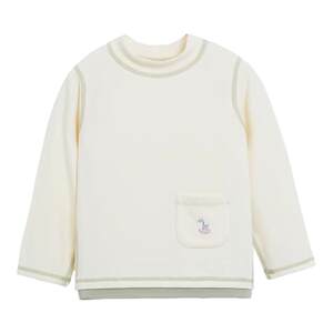 
whitewheat children's 2025 winter new bottoming shirt pocket men's and women's baby wool loose long-sleeved T-shirt