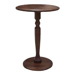 Walnut pure solid wood edge coffee table small round tea table