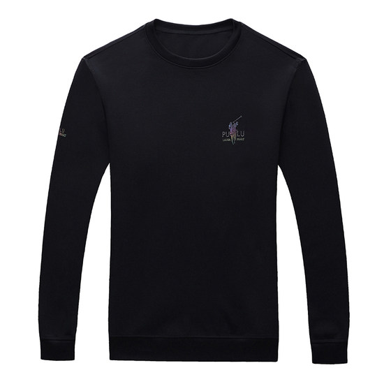 
Classic car spring and autumn men's long-sleeved T-shirt middle-aged black sweatshirt casual top men's thin bottoming shirt trendy t