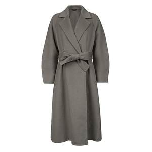 
sdeer San Dior women's autumn suit collar waist-closed double-sided long coat S223Z2502