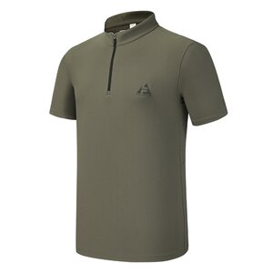
Moisture-absorbing and quick-drying FILA short-sleeved T-shirt for men 2026 spring new outdoor half-zip sports fitness top