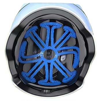 Cycling helmet padding hair style artifact
