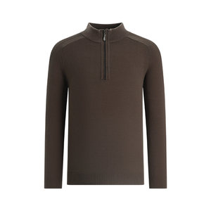 
Shanshan sweater men's machine-washable 2025 autumn new product semi-zipper men's sweater warm top base shirt