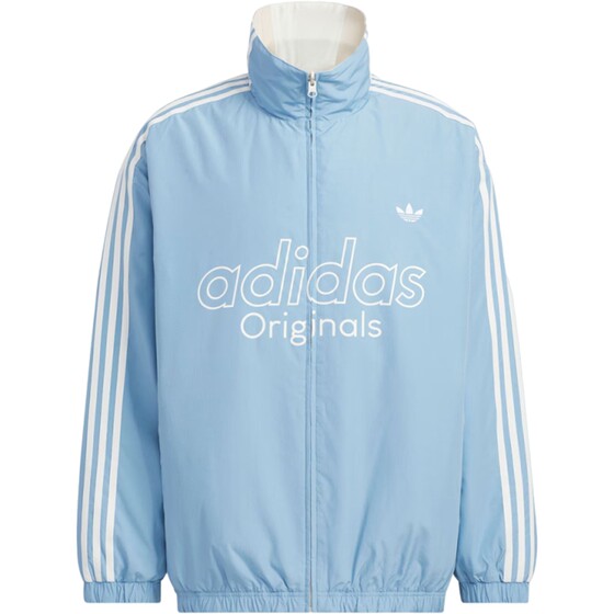 
adidas Adidas clover men's sports casual double-sided stand-up collar cotton jacket KS5955