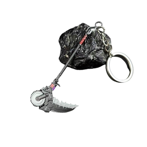 
Peace Elite Subway Escape Peripheral Mini War Scythe Broken Blade Freddy Tail Thorn Small Metal Weapon Keychain