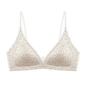 
Triangular Cup Deep V Seamless Underwear Women's Summer Thin Anti-Sagging Slimming Secondary Breast Small Breast Gathering Girl Beautiful Back Bra