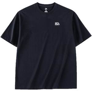 
Anta short-sleeved T-shirt for men and women the same summer simple solid color round neck half sleeve loose breathable couple casual top