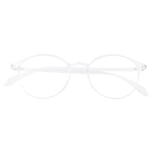 Ultra -light transparent myopia glasses box female TR90 round frame small face can be equipped with lens white small frame eye frame mirror frame men