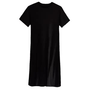 Belly Covering Hip Dress 2026 Popular New Long Short Sleeve Women's Loose Thin Modal Long Dress