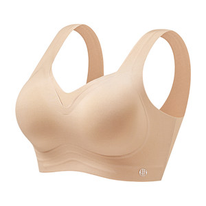 
Summer thin liquid foundation invisible underwear for women with small breasts gathered without steel rings and beautiful back integrated breast collection bra