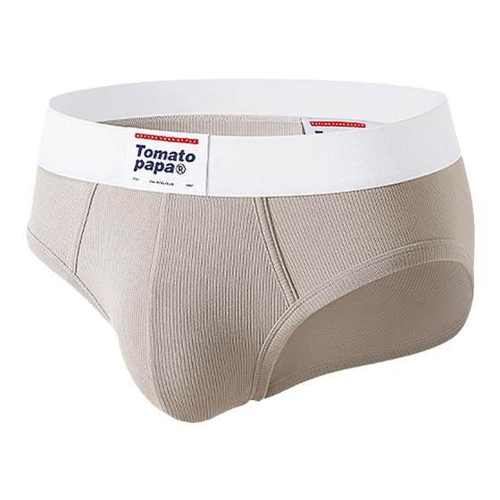 Tomatopapa American 1980 series briefs, men's minimalist sports bottom pants simple thread basic underwear
