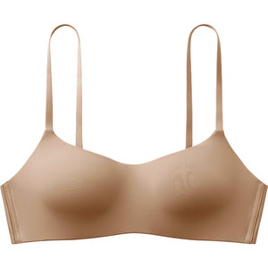 Underwear female small breast flat chest pure desire, half cup of steel circle, simple and comfortable Student girls without traces thin bra
