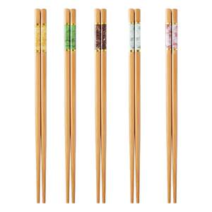 
Nanzhu Natural bamboo chopsticks for household use anti-mold, antibacterial, high temperature, paint, wax, no slip, high-end five-color dining chopsticks