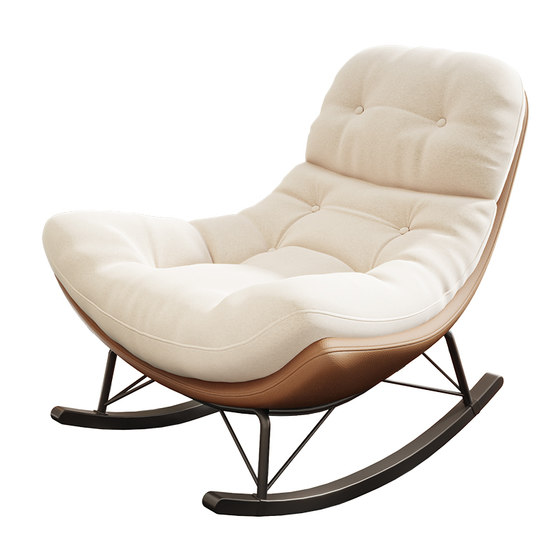 
New light luxury household lazy sofa rocking chair single adult can sleep leisure lounge chair balcony living room chair
