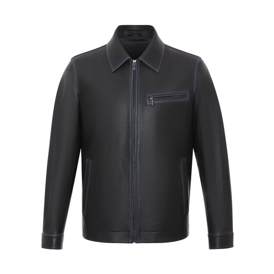 
[First layer sheepskin] SATCHI men's genuine leather jacket spring new high-end business jacket