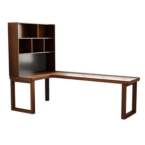 
Solid wood corner desk bookshelf integrated with windowsill student home study bookcase writing desk bedroom office computer
