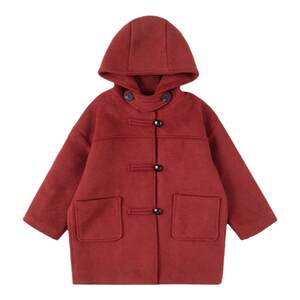
Shrimp paste hemp boys red woolen coat winter thickened 2026 new style foreign style New Year's greetings children's woolen coat