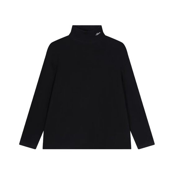 ALLIN half-high neck T-shirt men's spring and autumn simple long-sleeved base shirt loose and versatile casual solid color inner top