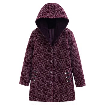 
Fat Mom Plus Size Winter Woolen Jacket 200Jin [Jin equals 0.5kg]