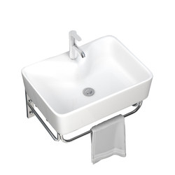 Bathroom wall-mounted washbasin cabinet combination