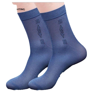 Middle -aged and elderly ice stockings socks men's stockings lace with men's middle -aged dad in summer thin breathability, anti -deodorant mid tube
