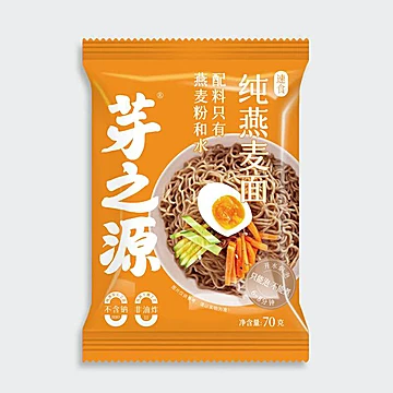 【6袋】芽之源免煮纯燕麦方便面