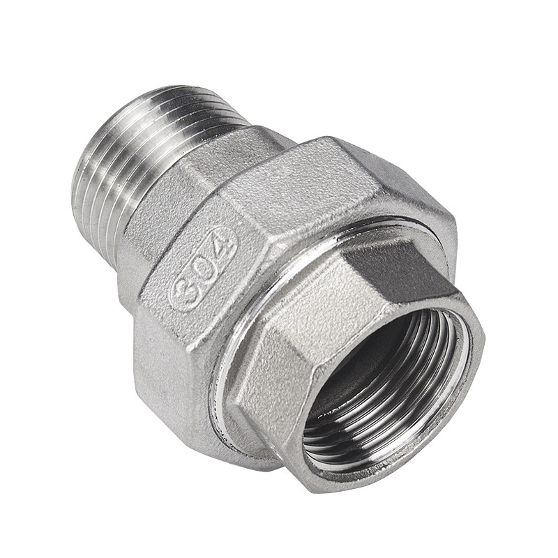 Stainless Steel 304 NPT 1/2 Inch Female Coupling - 2 Pack For Plumbing, Brewing, & Shower Hose (3/4" ID)
