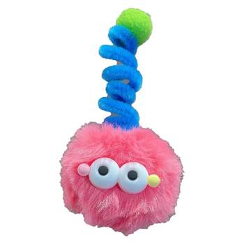Net red new plush color cute little monster hair clip
