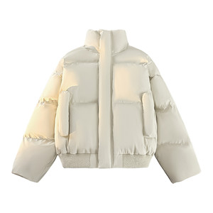 
Extra large size 300*0.5kg Maillard stand collar down jacket for men in winter thickened high-end coat American style bread jacket