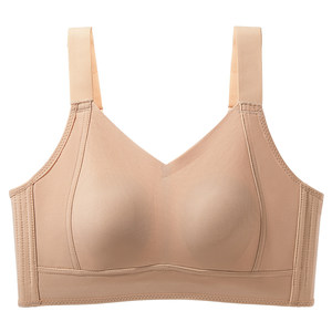 Liquid foundation invisible underwear for women with large breasts and small breasts, thin summer style, breast collection, gathering and preventing sagging and markless bra