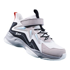 
Xtep children's shoes winter boys' middle and large children's sports and leisure mid-top Velcro children's non-slip wear-resistant plus velvet cotton shoes