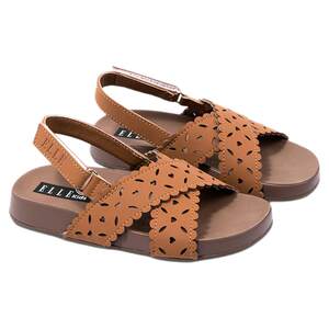 
ELLEkids Children's Shoes Girls Summer Sandals 2025 New Velcro Open Toe Fashion Shoes Children's Beach Shoes