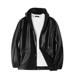 Dry -wearing leather pants work service men's PU leather waterproof leather outer oil -proof slaughtering breeding wearing labor insurance workers thin