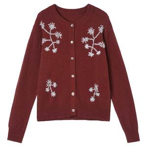 
Outlets counter genuine HZ winter clothing 2025 new style gentle temperament versatile wool long-sleeved sweater for women