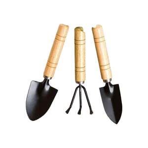 Flower tools Furniture, vegetables, raising gardens, art pine flower pelvic plants planting tool planting tools, three pieces of small shovel