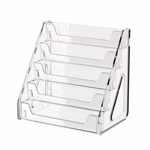 
Transparent acrylic desk storage rack multi-layer picture book storage rack children's school supplies storage box