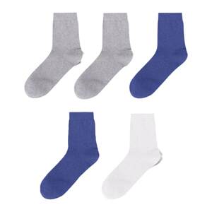 
Three-gun socks, 5 pairs, autumn and winter combed cotton Siro spun breathable sweat-absorbent mid-tube cotton socks for men and women
