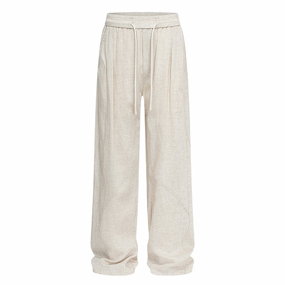 
New cool-sensing lysel linen casual pants for men in summer