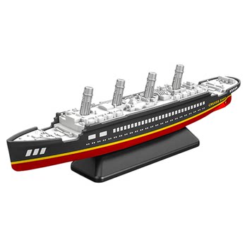 Alloys of various boat toys with display boxes